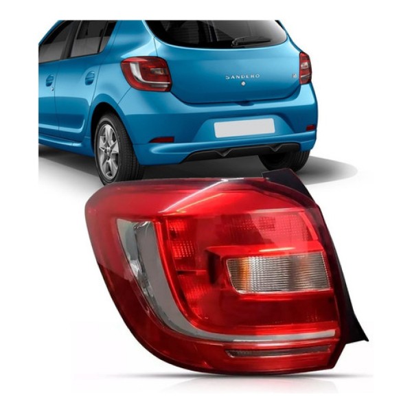 Lanterna Traseira Sandero 2015 2016 2017 Bicolor C/ Garantia