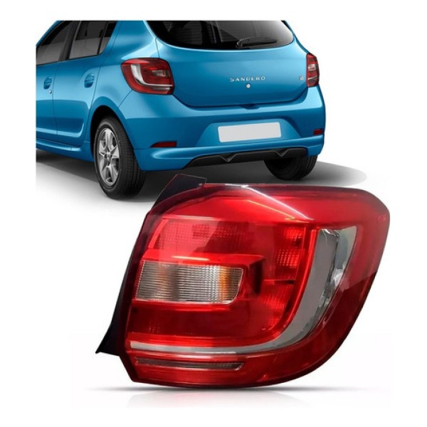 Lanterna Traseira Sandero 2015 2016 2017 Bicolor C/ Garantia