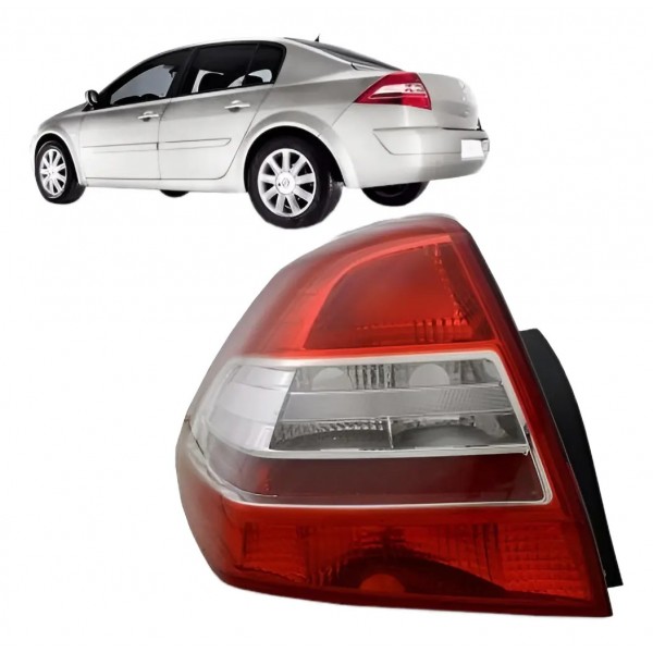 Lanterna Megane Sedan Ano 2010 2011 2012 2013 Lado Esquerdo Vermelho