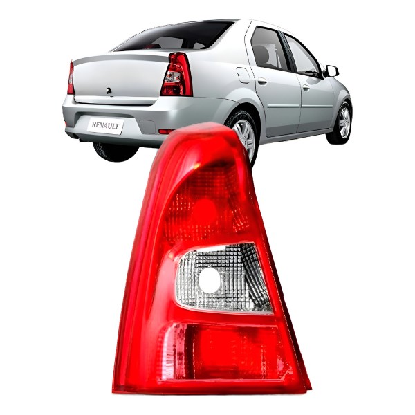 Lanterna Para Renault Logan 2011 2012 2013 Bicolor
