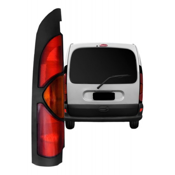 Lanterna Traseira Kangoo Furgao 1997 A 2006 Mascara Preta