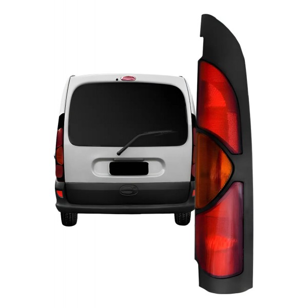 Lanterna Traseira Kangoo Furgao 1997 A 2006 Mascara Preta