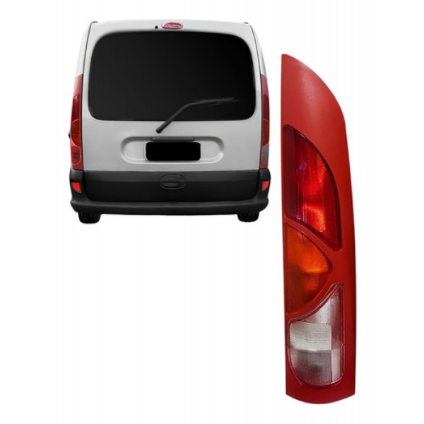Lanterna Traseira Kangoo 1997 A 2006 Vermelha