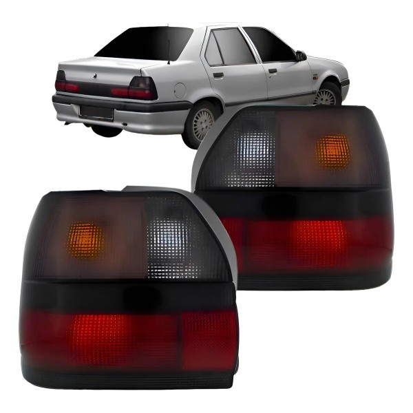 Par Lanterna Traseira Renault R19 Sedan 93 94 95 96 97 98 Ambos Lados Vermelho