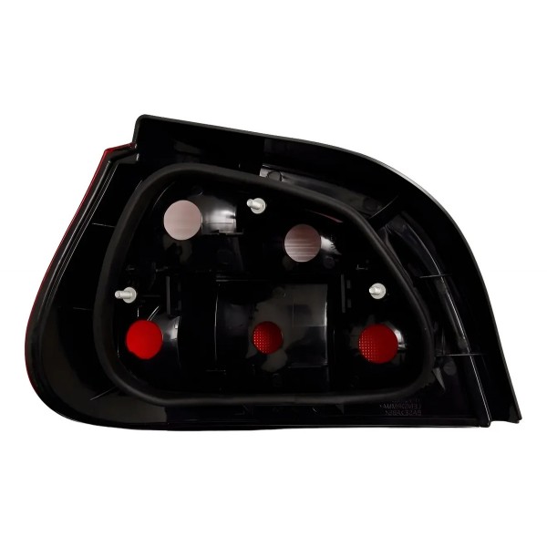 Par Lanterna Traseira Megane 2000/2004 Hatch Bicolor Oferta Ambos Lados Vermelho