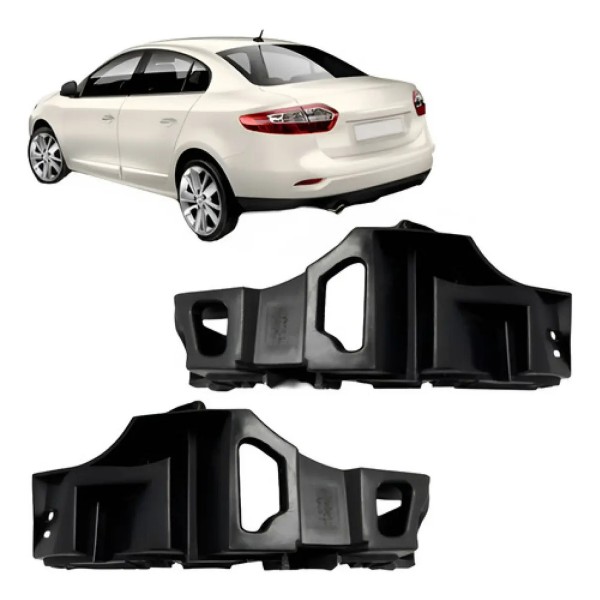 Jogo Guia Suporte Parachoque Traseiro Fluence 2014 2015 16 1