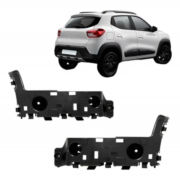 Par Guia Parachoque Traseiro Kwid 2018 2019 2020 2021 A 2023