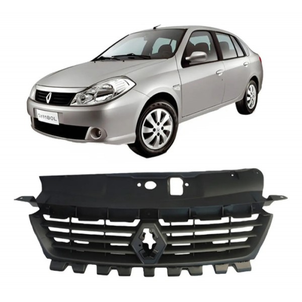 Grade Dianteira Superior Renault Symbol 2009 2010 2011 2012