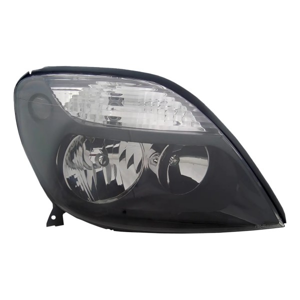 Farol Scenic 01 À 04 05 06 07 2008 Foco Duplo Mascara Negra