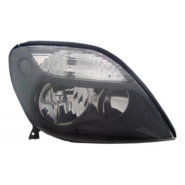 Farol Scenic 01 À 04 05 06 07 2008 Foco Duplo Mascara Negra