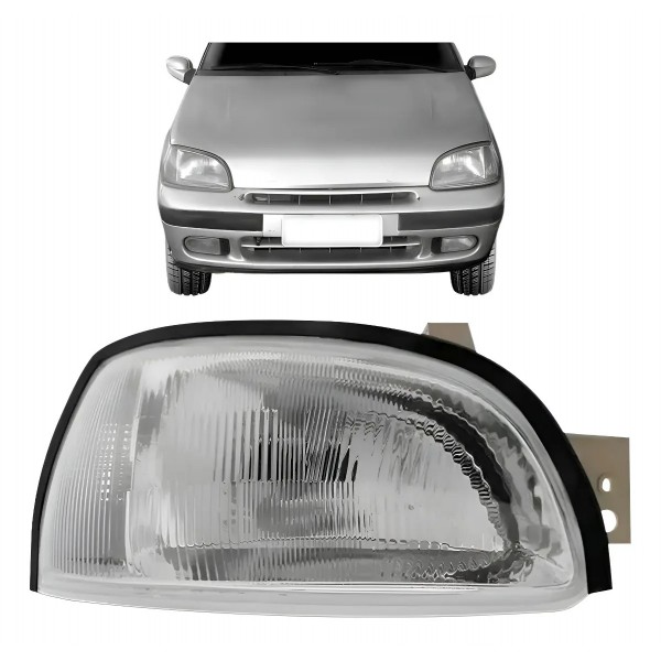 Farol Para Renault Clio 1996 1997 1998 1999