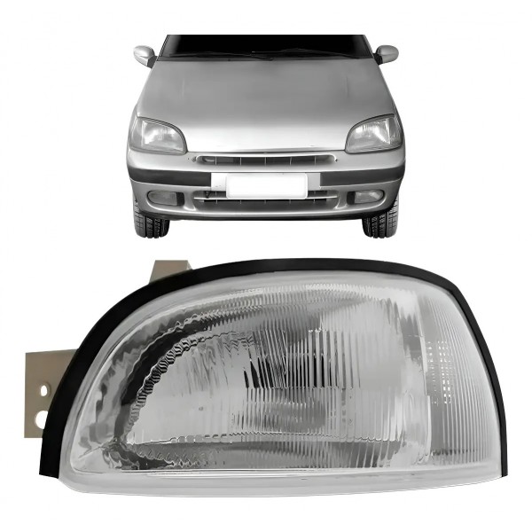 Farol Para Renault Clio 1996 1997 1998 1999