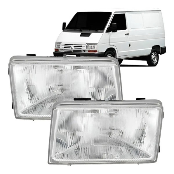 Par Farol Renault Trafic 93 94 95 96 97 98 Cromado