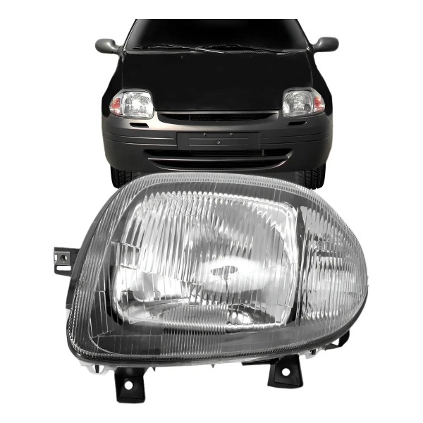 Farolete Para Renault Clio 2000 2001 2002 Foco Simples