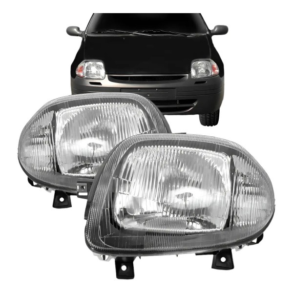 Farolete Clio 2000 2001 2002 Foco Simples Renault