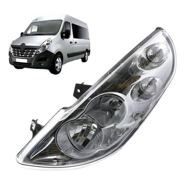 Farol Para Renault Master 2013 14 15 16 17 19 A 2022 Sem Aux