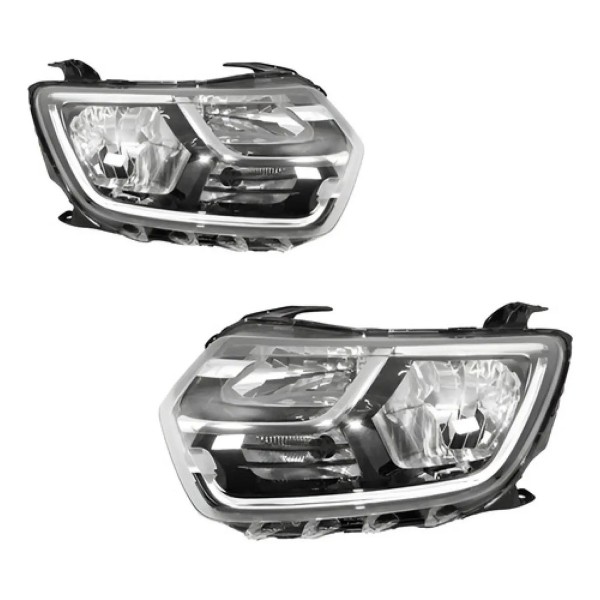 Par Farol Manual C/ Led Duster 2021 2022