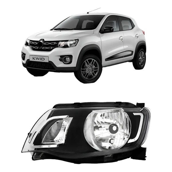 Farol Manual Kwid 2017 A 2022 Black