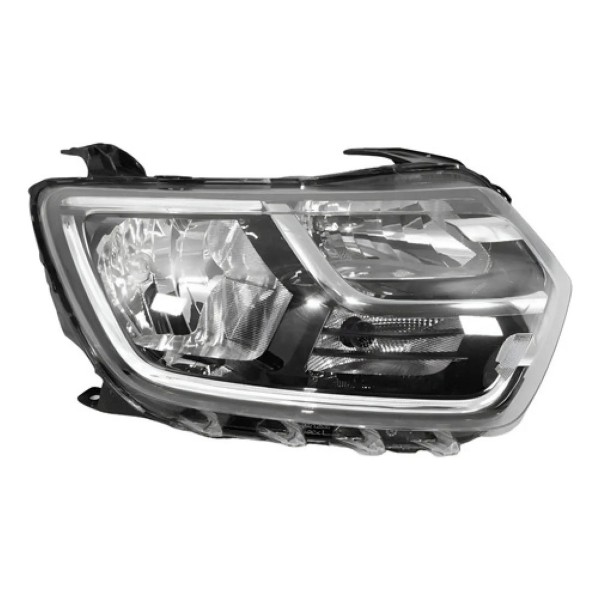 Farol Para Renault Duster 2021 2022 2023 2024 Manual Com Led