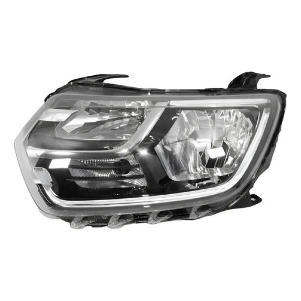 Farol Para Renault Duster 2021 2022 2023 2024 Manual Com Led