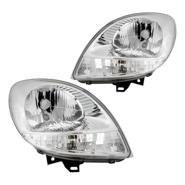 Par Farol Dianteiro Kangoo 2008 2009 2010 11 A 2018 Cristal