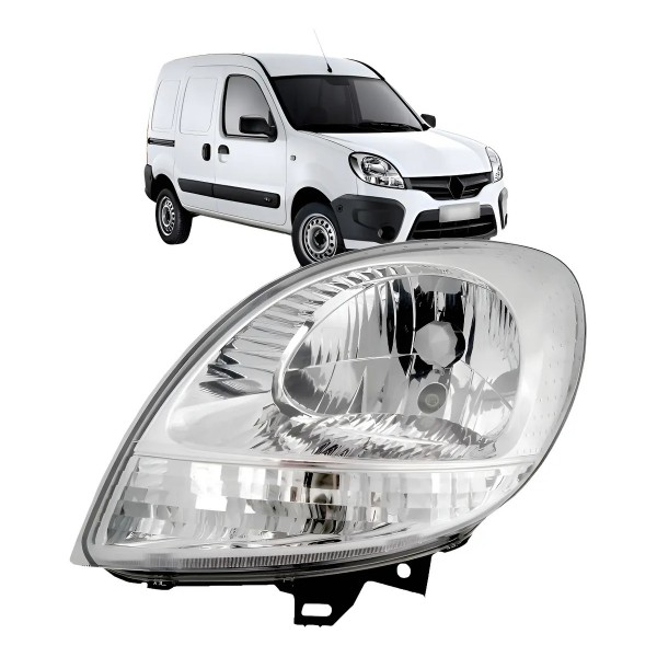 Farol Dianteiro Kangoo 2008 2009 2010 2011 13 A 2018 Cristal