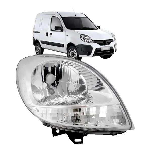 Farol Dianteiro Kangoo 2008 2009 2010 2011 13 A 2018 Cristal