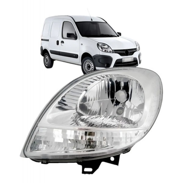 Farol Dianteiro Kangoo 2008 2009 2010 2011 13 A 2018 Cristal