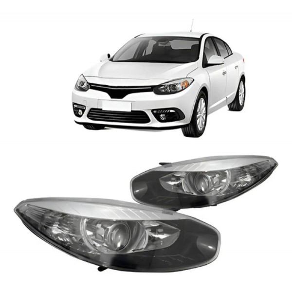 Par Farol Fluence 2014 2015 2016 Eletrico Com Motor Fume