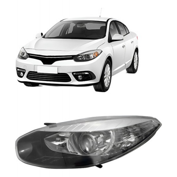 Farol Fluence 2014 2015 2016 Eletrico Com Motor Fume