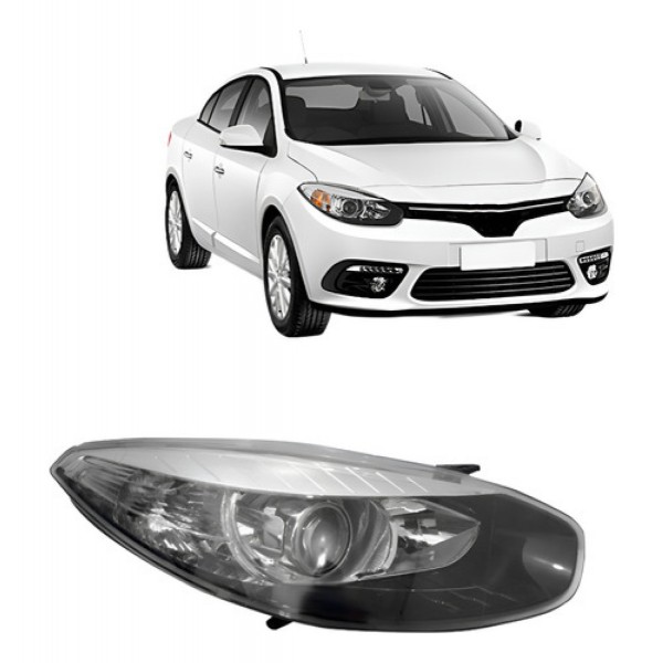 Farol Fluence 2014 2015 2016 Eletrico Com Motor Fume