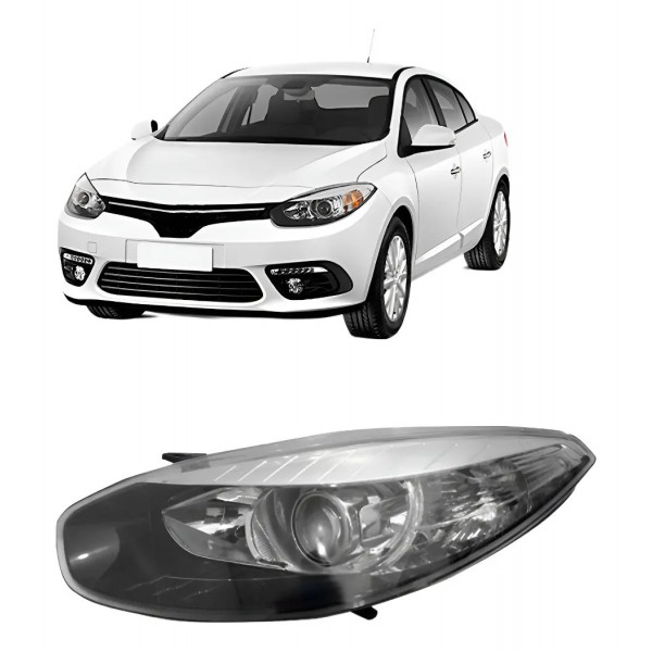 Farol Fluence 2014 2015 2016 Eletrico Com Motor Fume