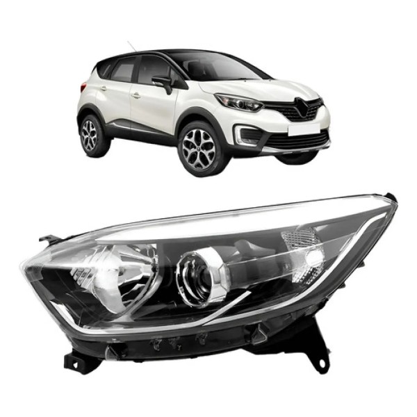 Farol Captur Intense Life Zen 2017 18 2019 Eletrico C/ Motor
