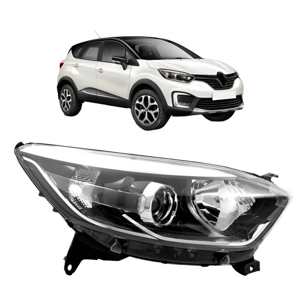 Farol Captur Intense Life Zen 2017 18 2019 Eletrico C/ Motor