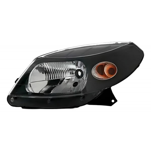 Farol Sandero 2008 2009 2010 11 Manual Máscara Negra Oferta