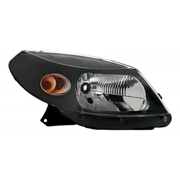 Farol Sandero 2008 2009 2010 11 Manual Máscara Negra Oferta