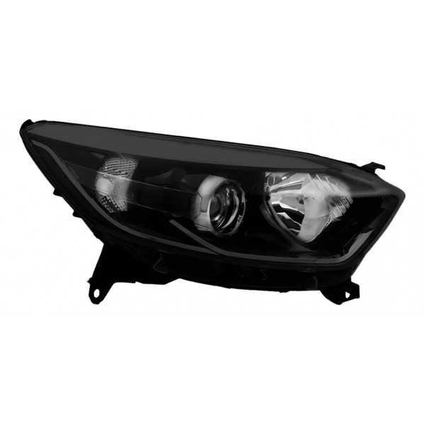 Farol Para Renault Captur 17 18 19 Eletrico Com Friso Preto