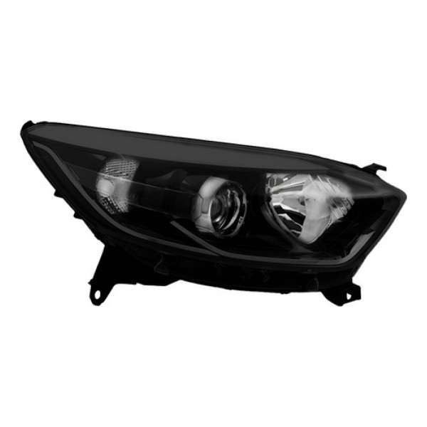 Farol Para Renault Captur 17 18 19 Eletrico Com Friso Preto