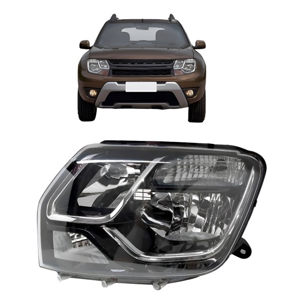 Farol Duster 2015 2016 Sem Cupula Azul Modelo Original