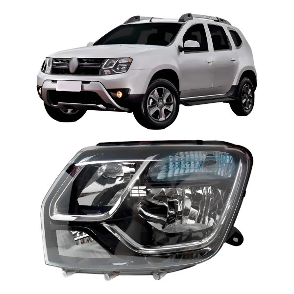Farol Duster 2015 2016 Manual Com Cupula Azul