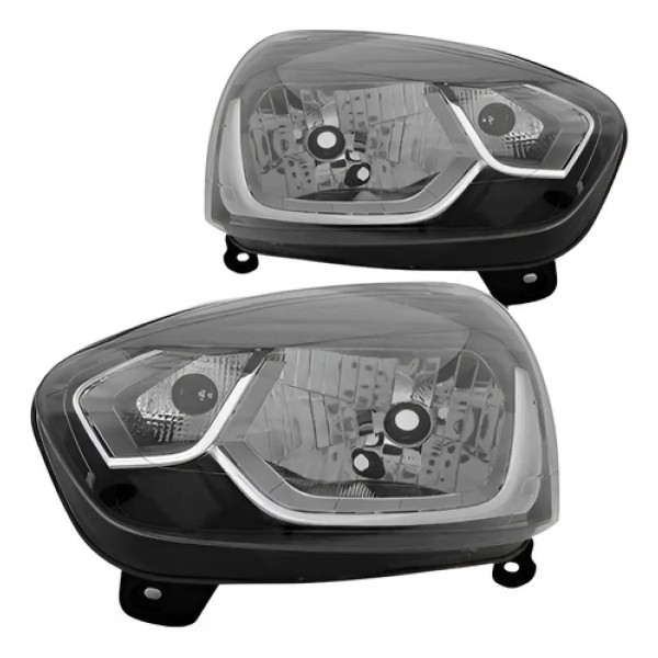 Par Farol Clio 2013 2014 2015 2016 Manual Máscara Negra