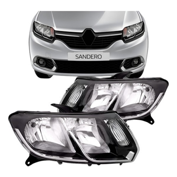 Farol Sandero 2015 2016 2017 Logan 2014 2015 16 2017 Cromado