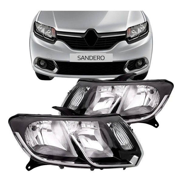 Farol Sandero 2015 2016 2017 Logan 2014 2015 16 2017 Cromado