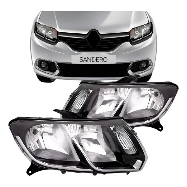 Farol Sandero 2015 2016 2017 Logan 2014 2015 16 2017 Cromado