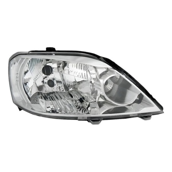 Farol Logan 2011 2012 2013 Cromado Manual