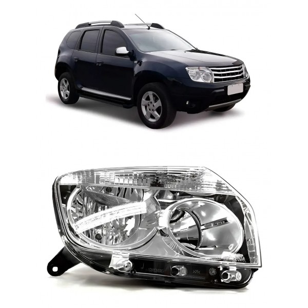 Farol Duster 2010 A 2014 Cromado