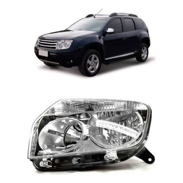 Farol Duster 2010 A 2014 Cromado
