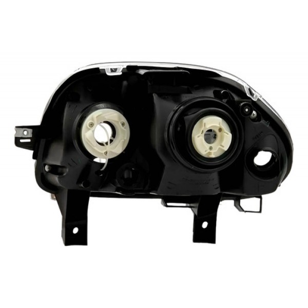 Farol Elétrico Clio 1999 A 2002 Foco Duplo Cromado Sem Moto