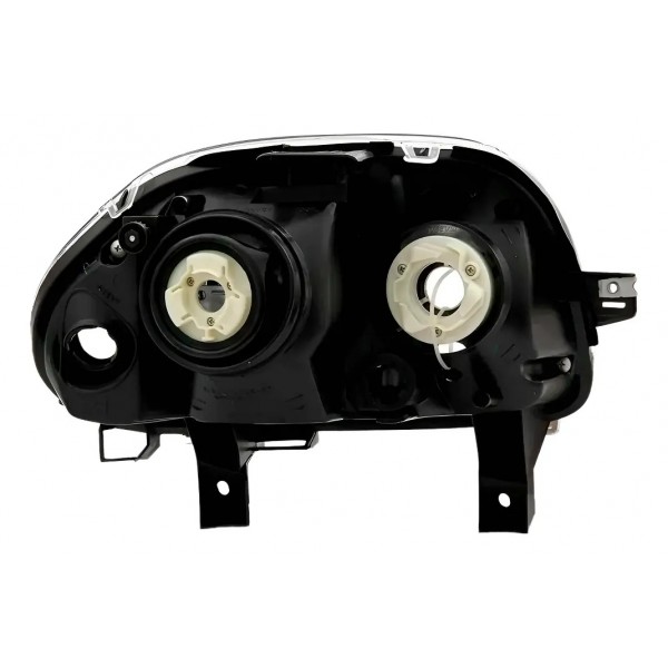 Farol Elétrico Clio 1999 A 2002 Foco Duplo Cromado Sem Moto