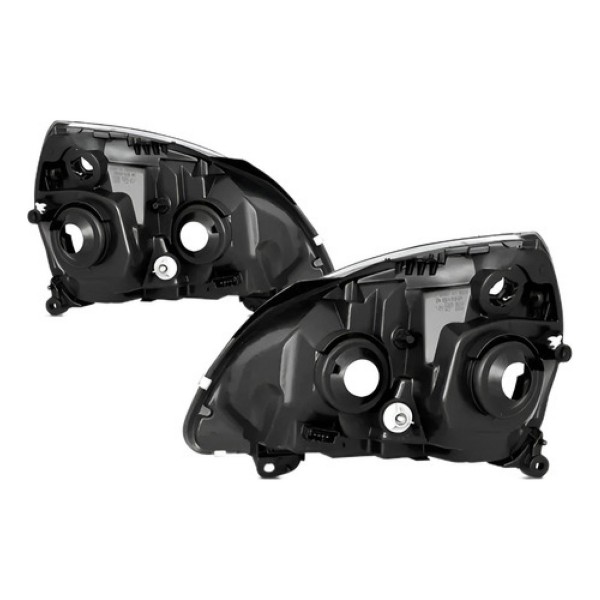 Par Carcaça Farol Dianteiro Para Renault Clio 2003 A 2011
